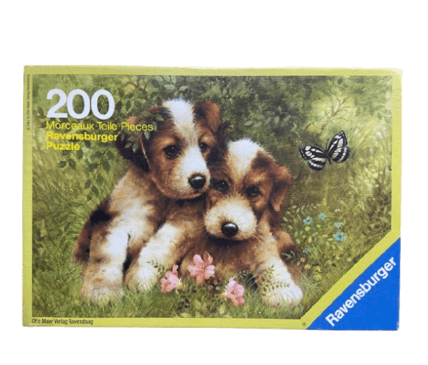 Puzzel 'twee kleine zwervers' met vlindertje - Afbeelding 2