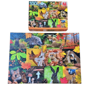 Puzzel bosdieren in de herfst (1000 stukjes)