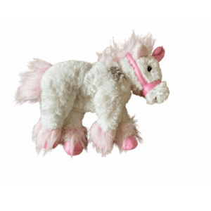 Eenhoorn wit met roze accenten