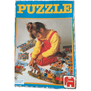 Puzzel dierentrein cijfers XL (11 grote stukken)