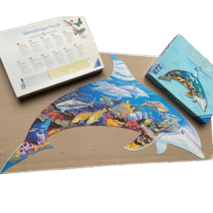 Puzzel silhouet dolfijn (872 stukjes)