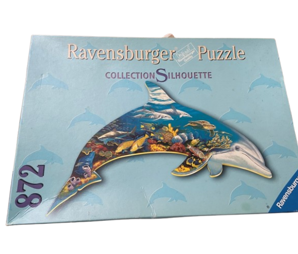 Puzzel silhouet dolfijn (872 stukjes) - Afbeelding 2