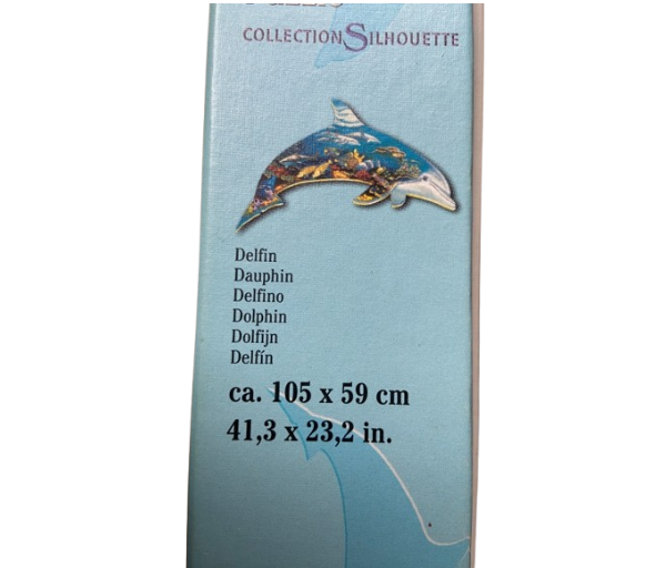 Puzzel silhouet dolfijn (872 stukjes) - Afbeelding 3