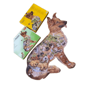 Puzzel silhouet herdershond (750 stukjes)