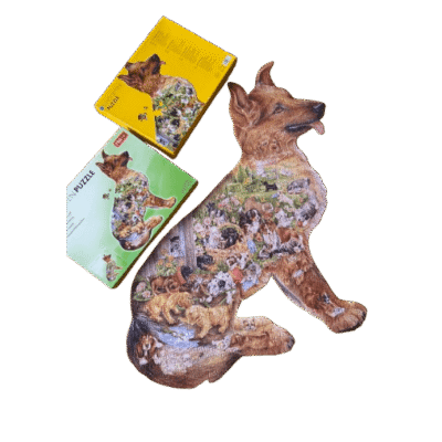 Puzzel silhouet herdershond (750 stukjes)