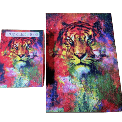Puzzel tijger veelkleurig (1000 stukjes)