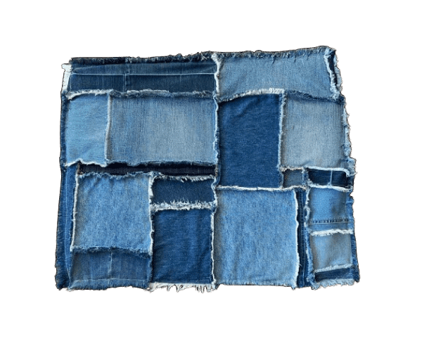 Kussen lapjes stoer spijkerstof - Afbeelding 5