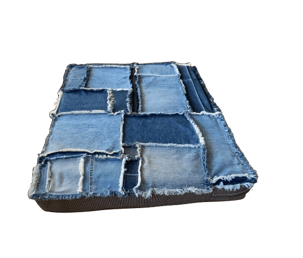 Kussen lapjes stoer spijkerstof - Afbeelding 4