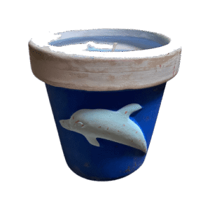 Geurkaars in dolfijnenpotje