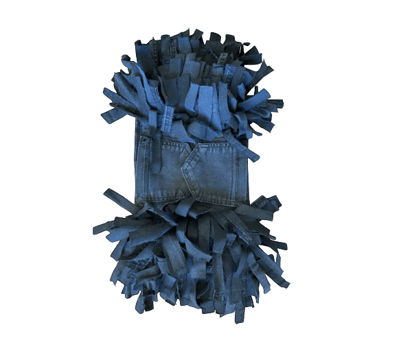 Snuffelmat spijkerstof zwart dubbel met zakken