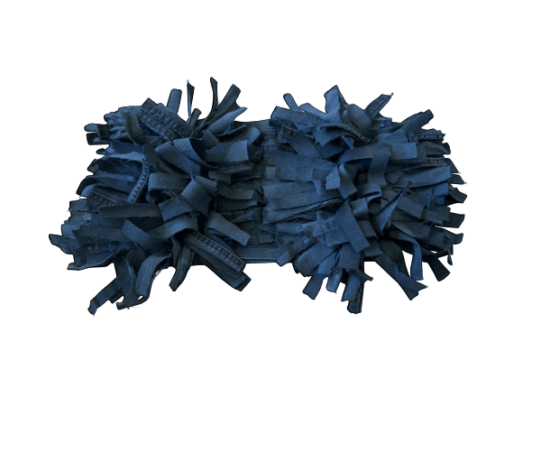 Snuffelmat spijkerstof zwart dubbel met zakken - Afbeelding 2