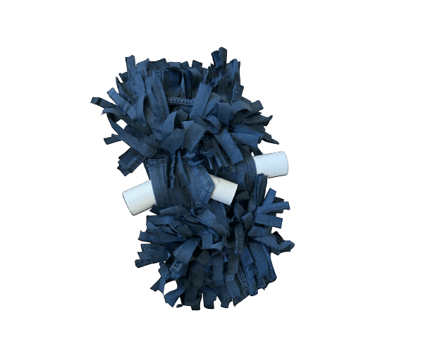 Snuffelmat spijkerstof zwart dubbel met zakken - Afbeelding 3