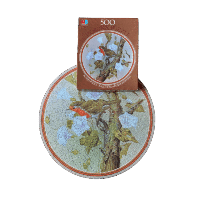 Puzzel rond roodborstje (500 stukjes)